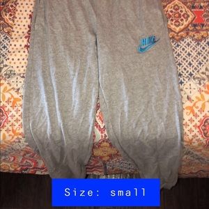 Grey Nike joggers